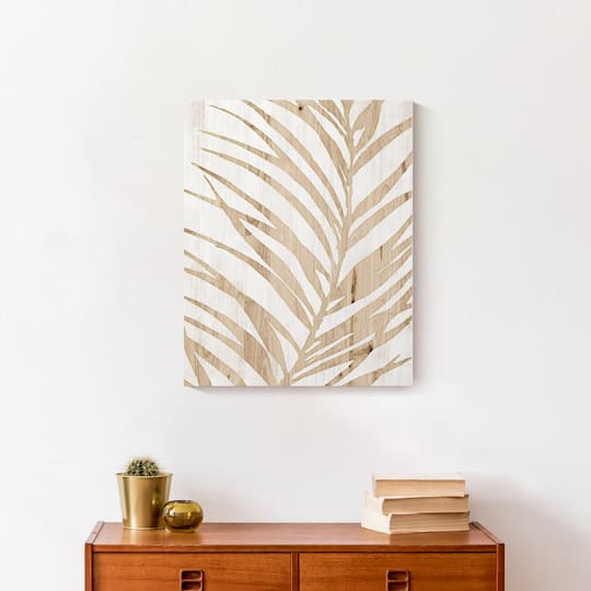 Wooden Palm 16" x 20" Canvas Wall Art